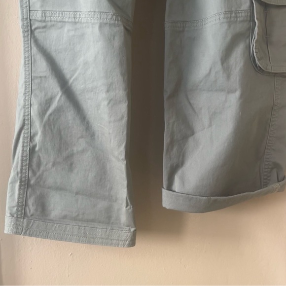 nwot! abercrombie & fitch • high rise army green cargo pants with pockets - Picture 13 of 15